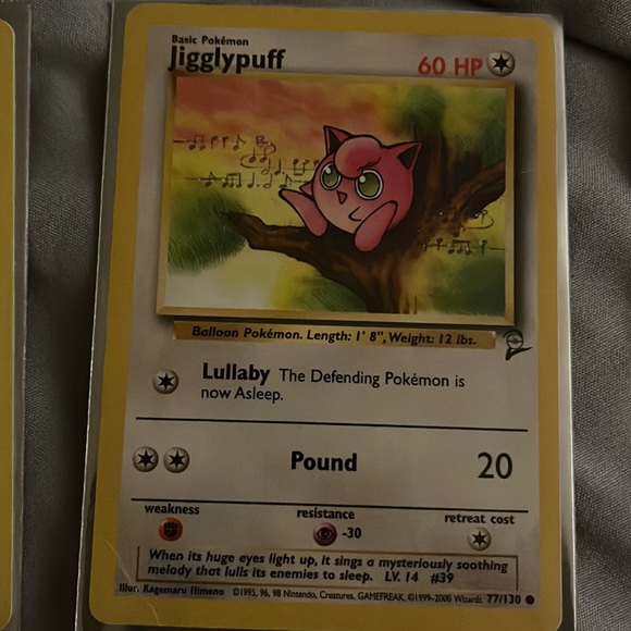 jigglypuff pokemon card 1995 value Amazon.com: Pokemon - Jigglypuff (65/124) main image 0